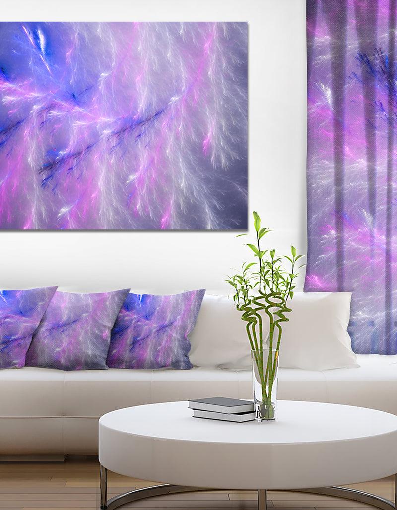 DesignQ Mystic Blue Thunder Sky - Abstract Wall Art on Canvas