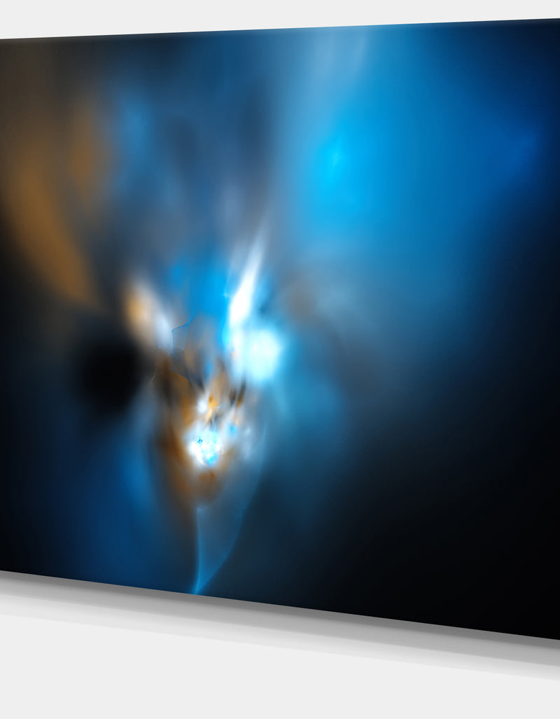 DesignQ Mystic Green Fractal Wallpaper - Abstract Wall Art Canvas