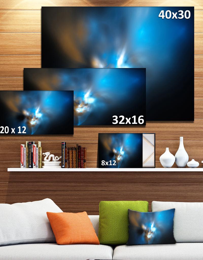 DesignQ Mystic Green Fractal Wallpaper - Abstract Wall Art Canvas