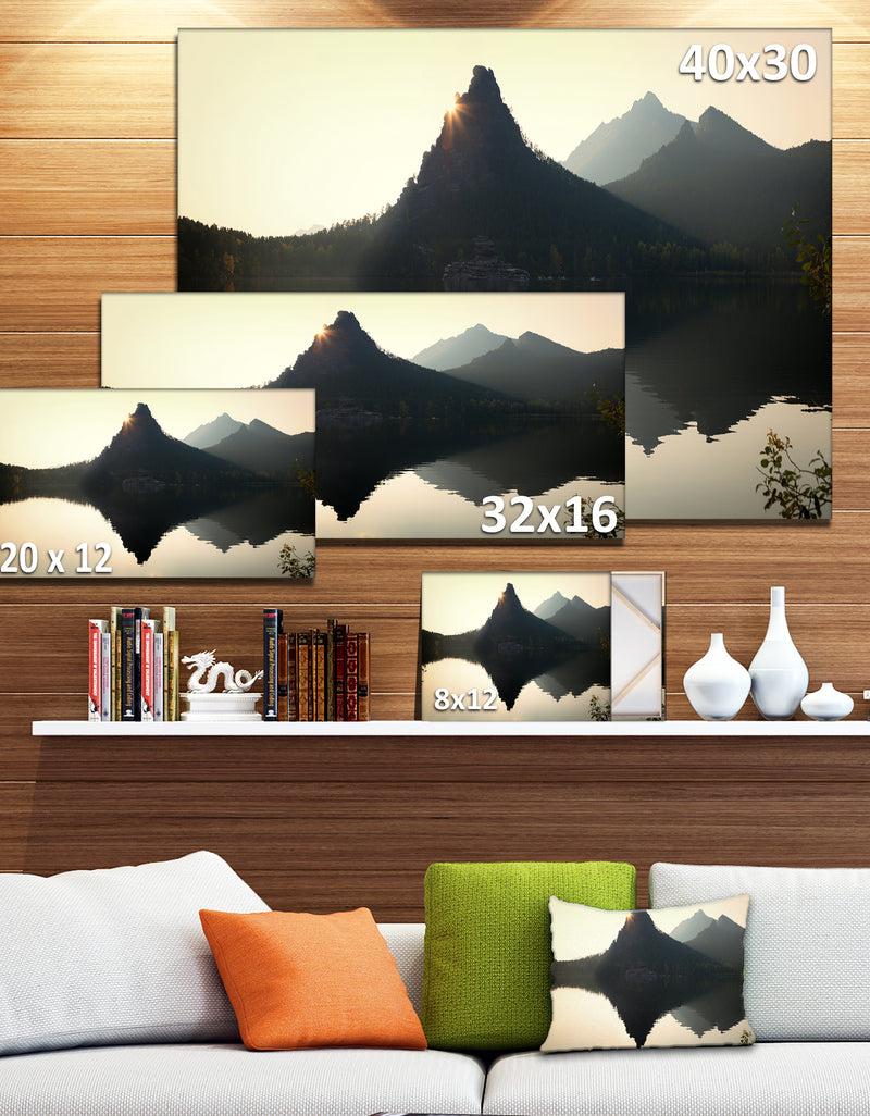 DesignQ National Park Burabay At Sunset - Landscape Canvas Wall Artwork