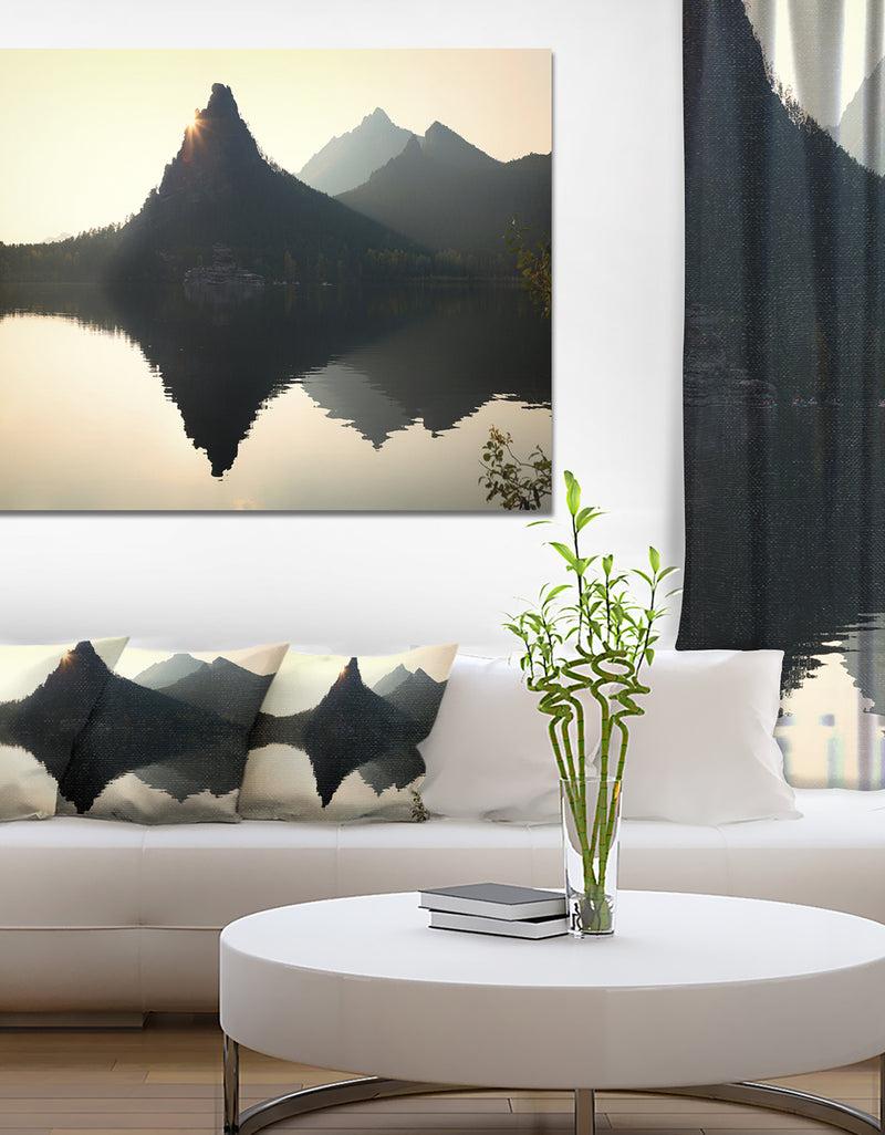 DesignQ National Park Burabay at Sunset - Landscape Canvas Wall Artwork