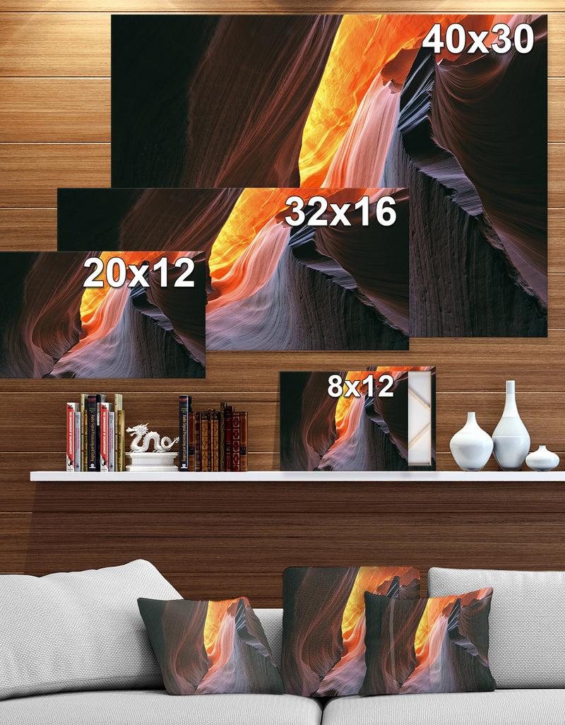 DesignQ North America Antelope Canyon - Canyon Photography On Wrapped Canvas