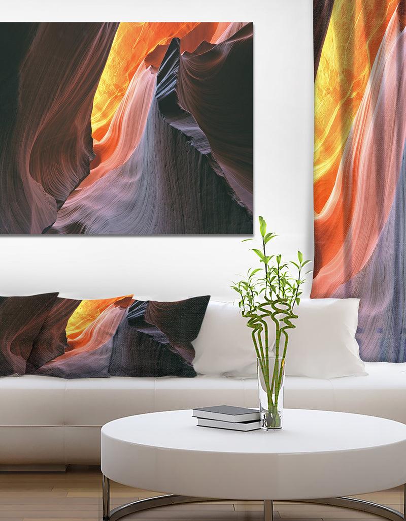 DesignQ North America Antelope Canyon - Canyon Photography on wrapped canvas