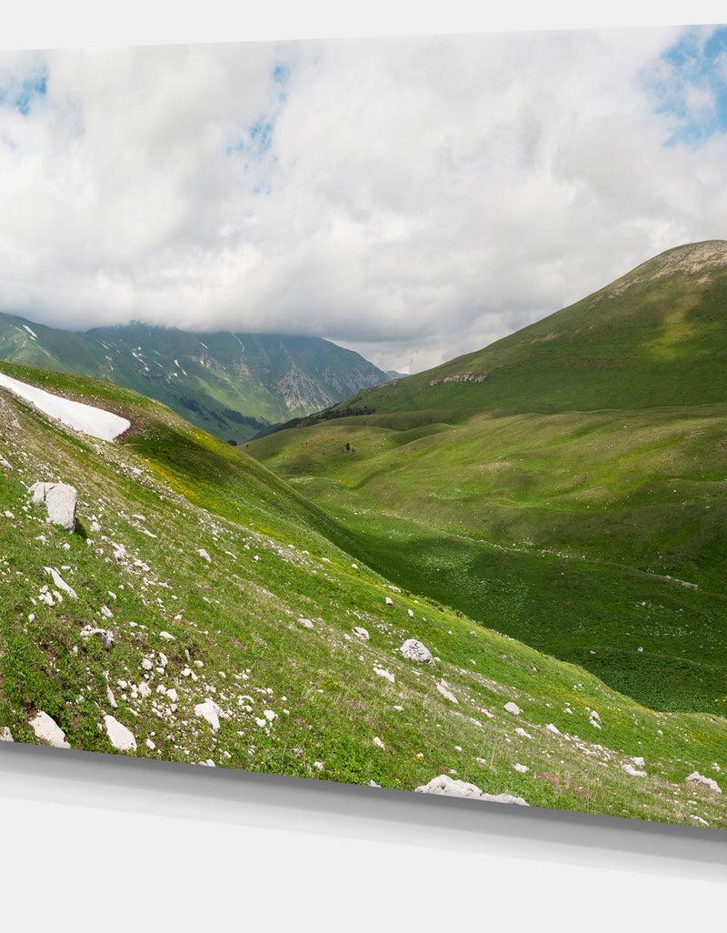 DesignQ North Caucasus Green Mountains - Landscape Wall Artwork