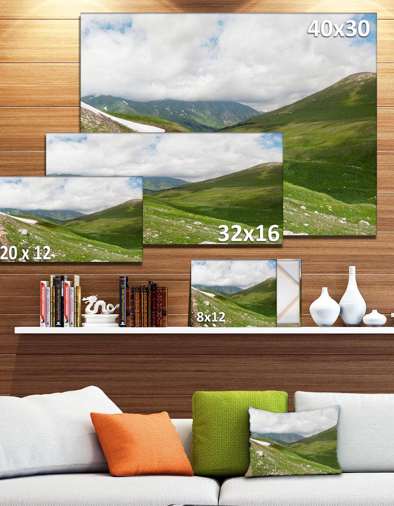DesignQ North Caucasus Green Mountains - Landscape Wall Artwork