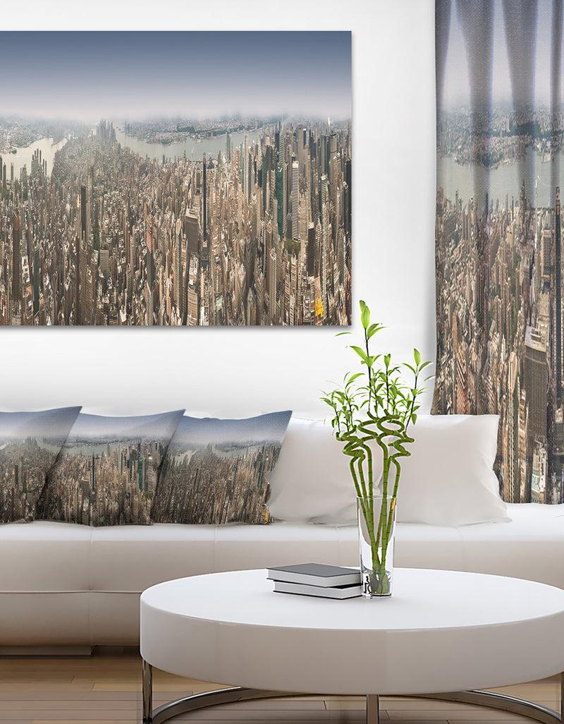 DesignQ NYC 360 Degree Panorama - Cityscape Photography Canvas Print