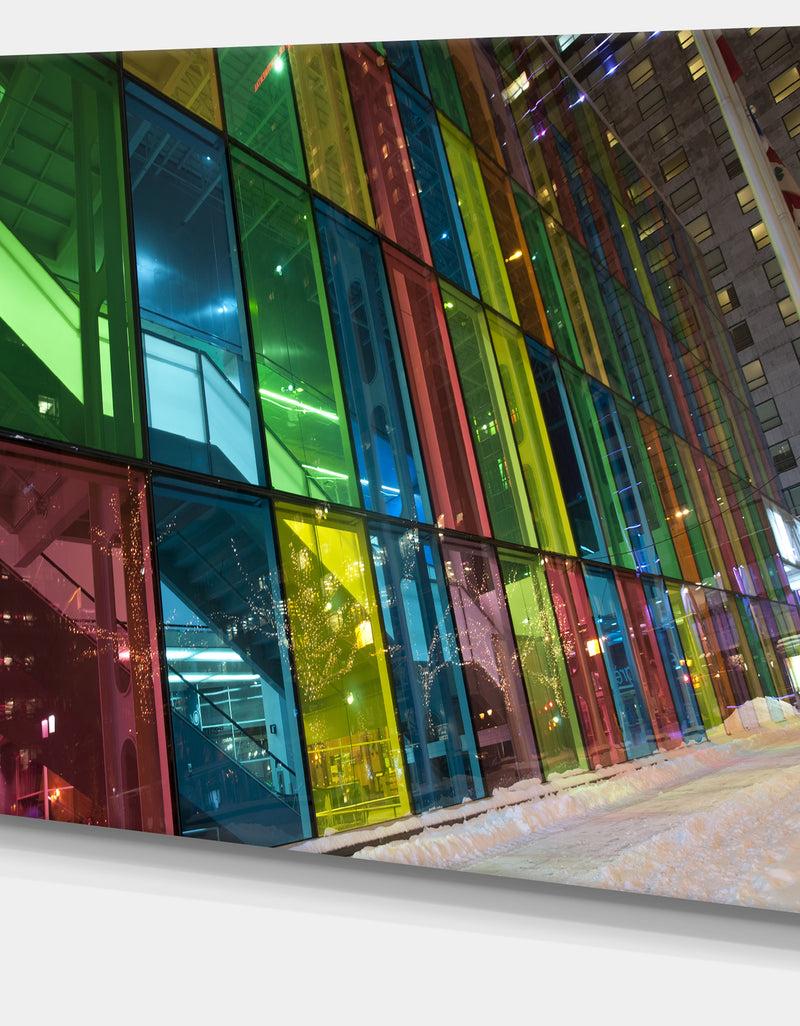 DesignQ Palais Des Congress De Montreal - Modern Canvas Art Print