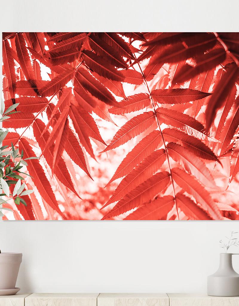 DesignQ Palm Leaves Texture - Tropical Canvas Wall Art