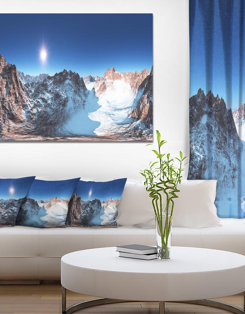 DesignQ Panorama of Rocky Mountains - Landscape Wall Artwork