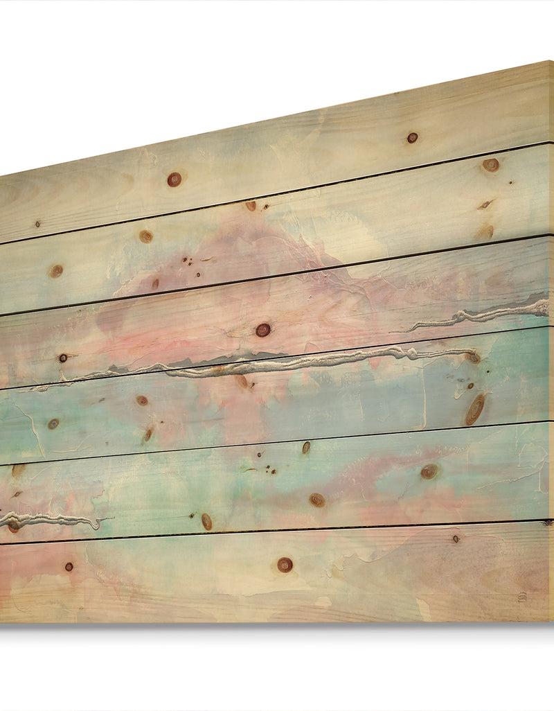 DesignQ Parfait VII - Sleek & Chic Modern Print On Natural Pine Wood