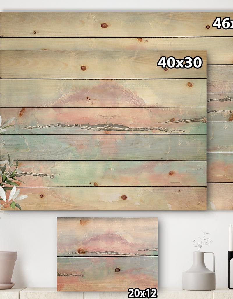 DesignQ Parfait VII - Sleek & Chic Modern Print On Natural Pine Wood