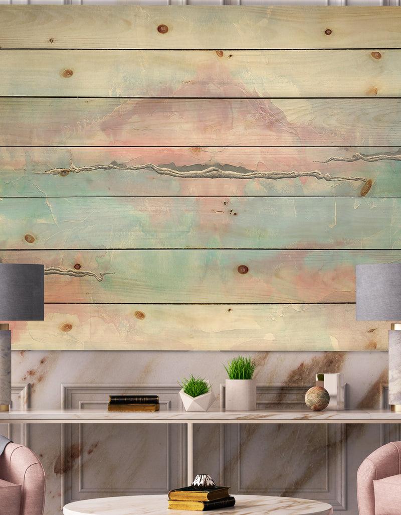 DesignQ Parfait VII - Sleek & Chic Modern Print on Natural Pine Wood