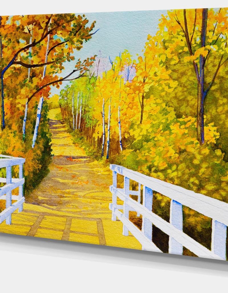 DesignQ Parkland Trails Photography Canvas Art Print