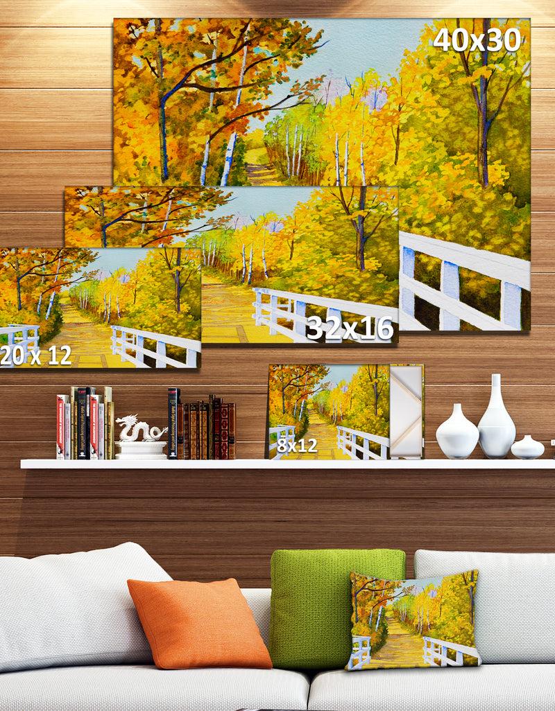 DesignQ Parkland Trails Photography Canvas Art Print