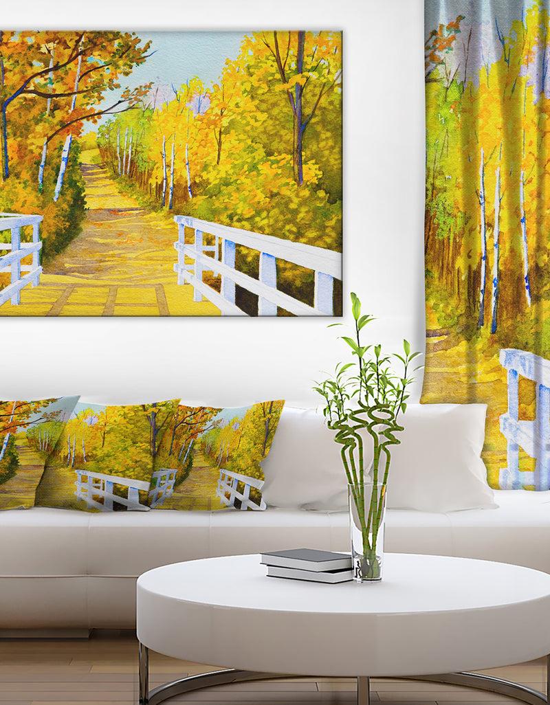 DesignQ Parkland Trails Photography Canvas Art Print