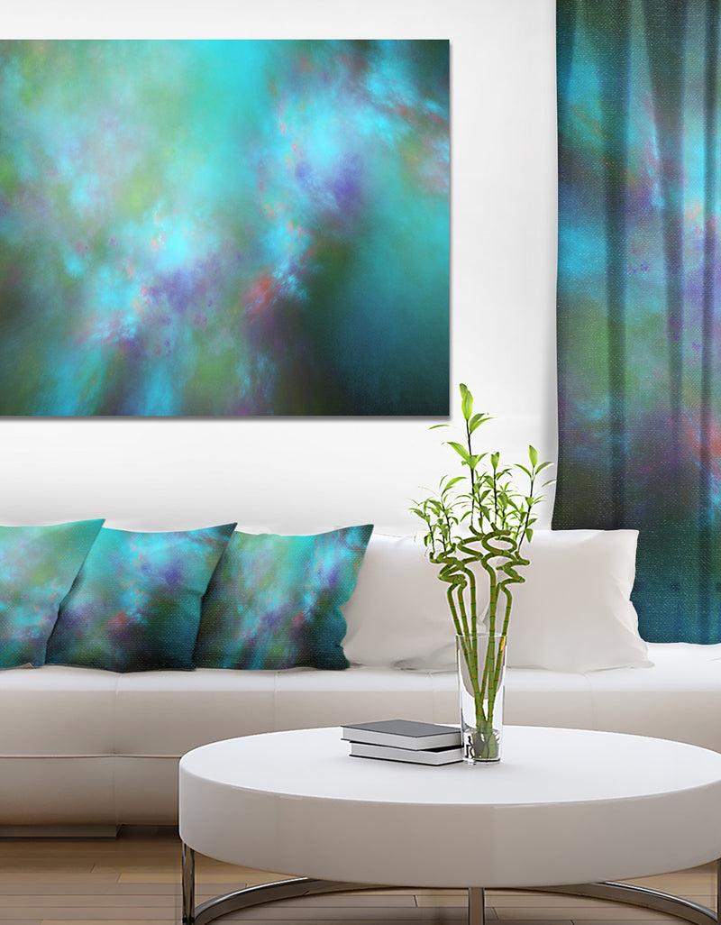 DesignQ Perfect Blue Starry Sky - Extra Large Abstract Canvas Wall Art