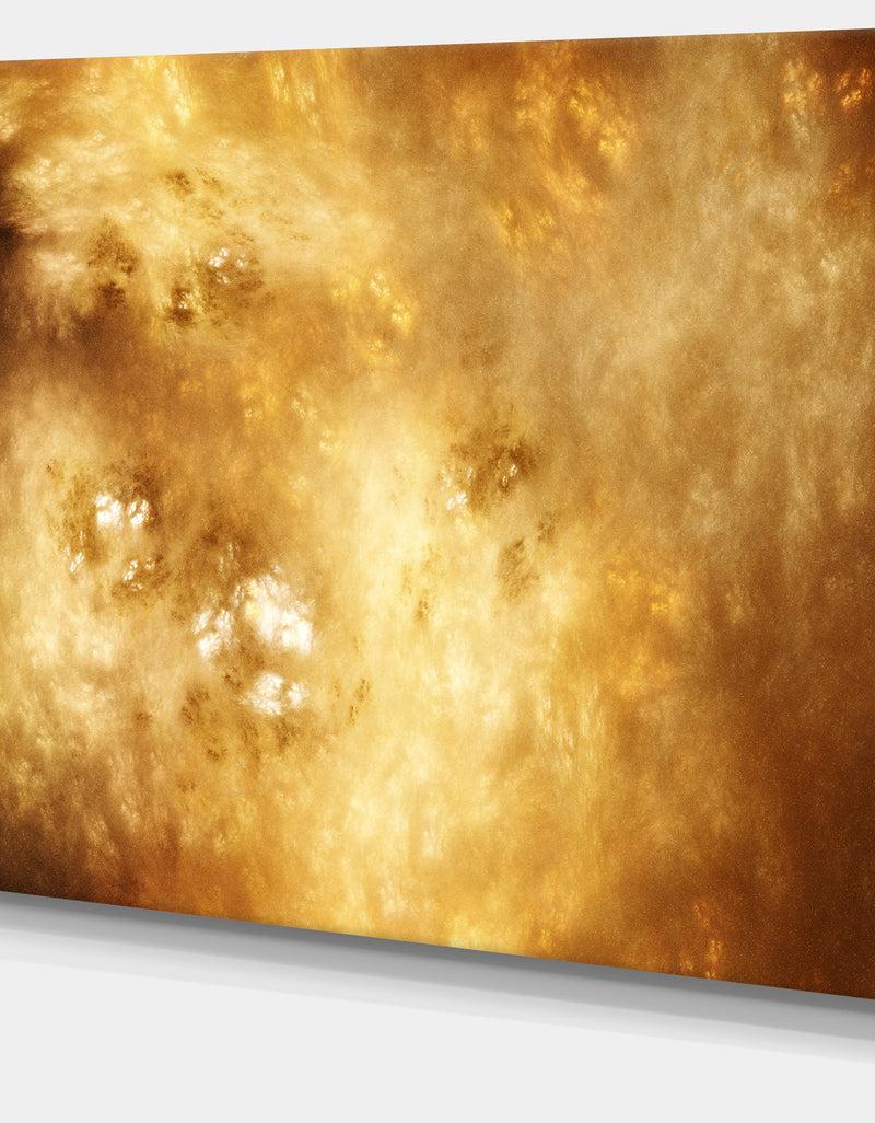 DesignQ Perfect Brown Starry Sky - Extra Large Abstract Canvas Art Print