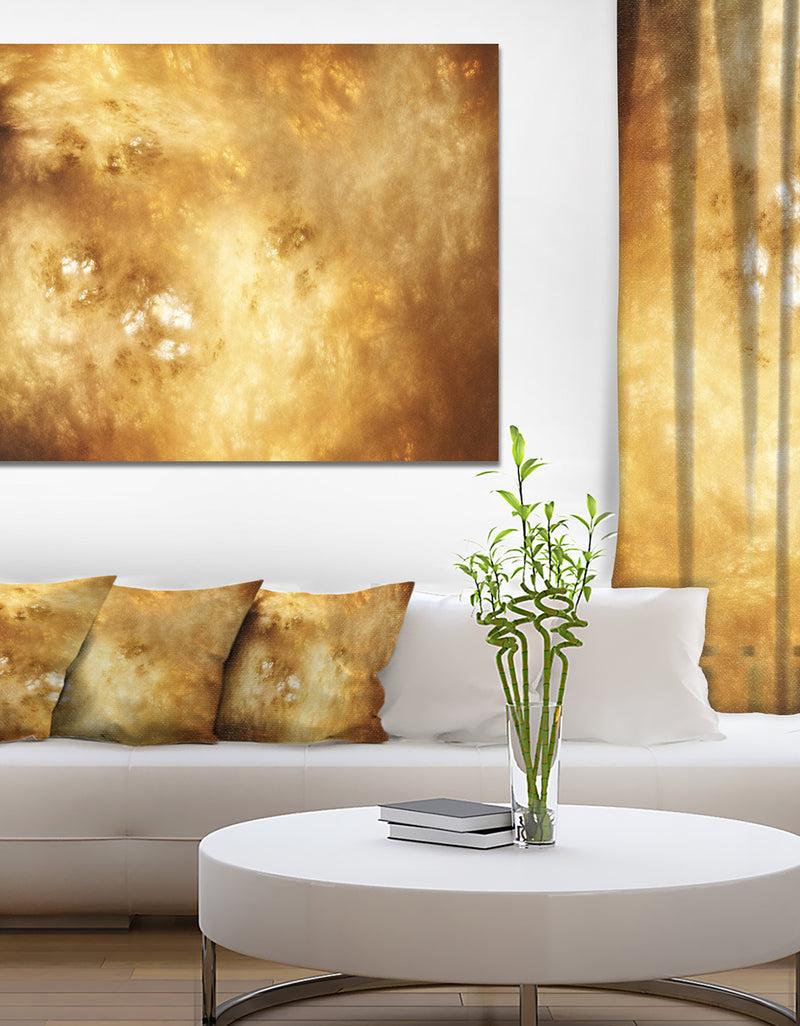 DesignQ Perfect Brown Starry Sky - Extra Large Abstract Canvas Art Print