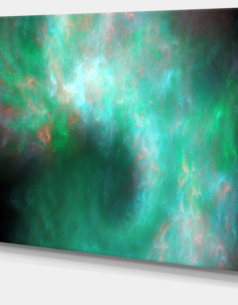 DesignQ Perfect Clear Blue Starry Sky - Extra Large Abstract Canvas Art Print