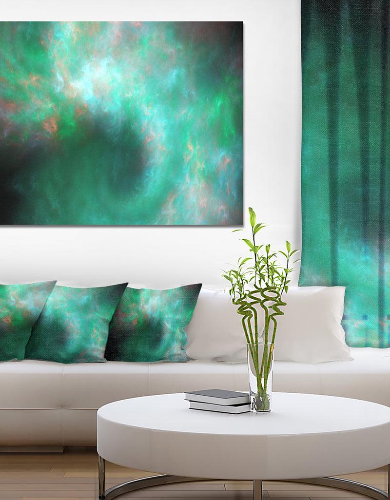 DesignQ Perfect Clear Blue Starry Sky - Extra Large Abstract Canvas Art Print