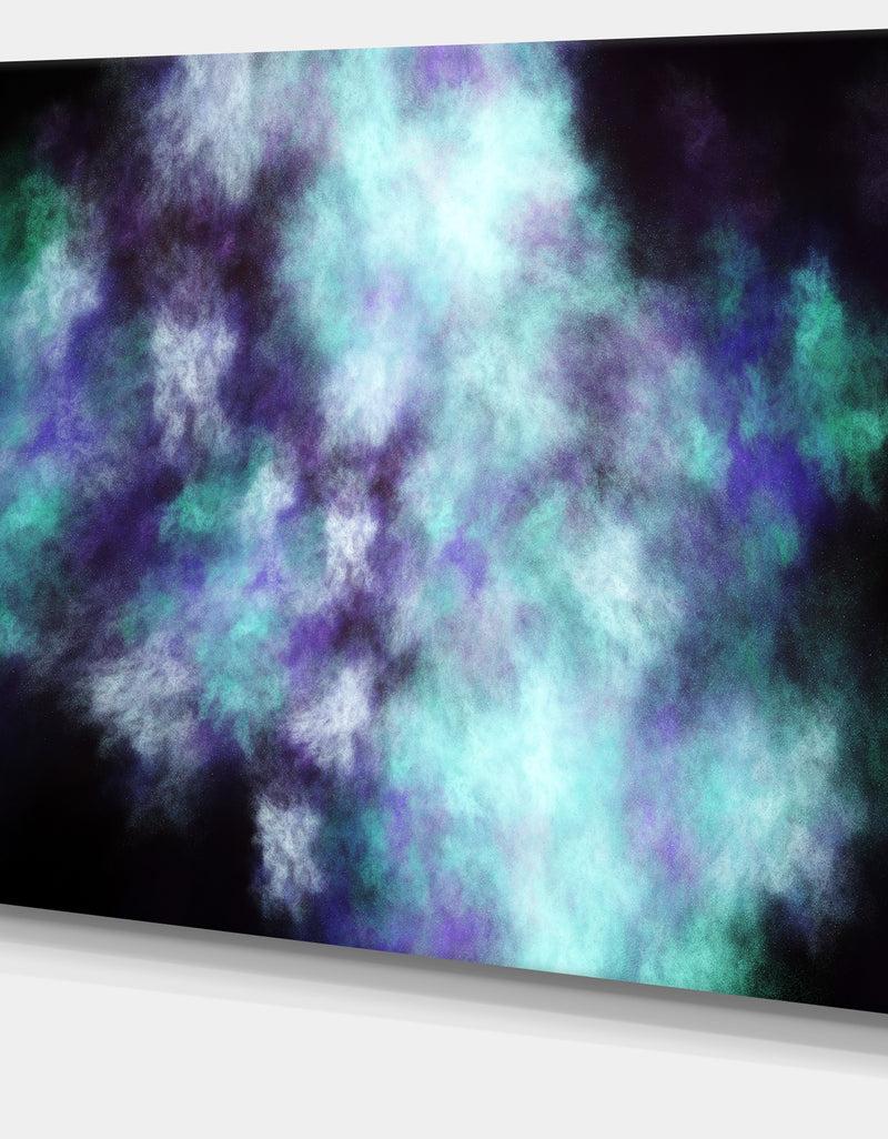 DesignQ Perfect Flowery Starry Sky - Extra Large Abstract Canvas Art Print