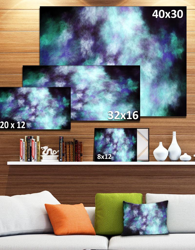 DesignQ Perfect Flowery Starry Sky - Extra Large Abstract Canvas Art Print