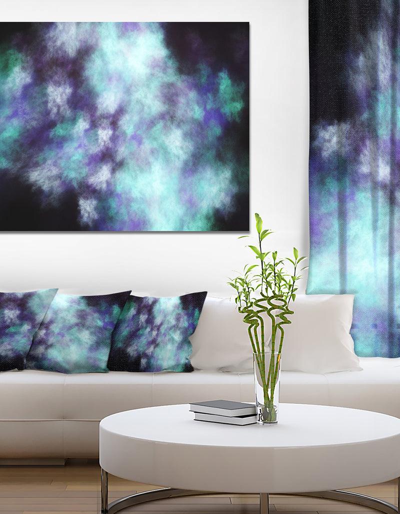 DesignQ Perfect Flowery Starry Sky - Extra Large Abstract Canvas Art Print