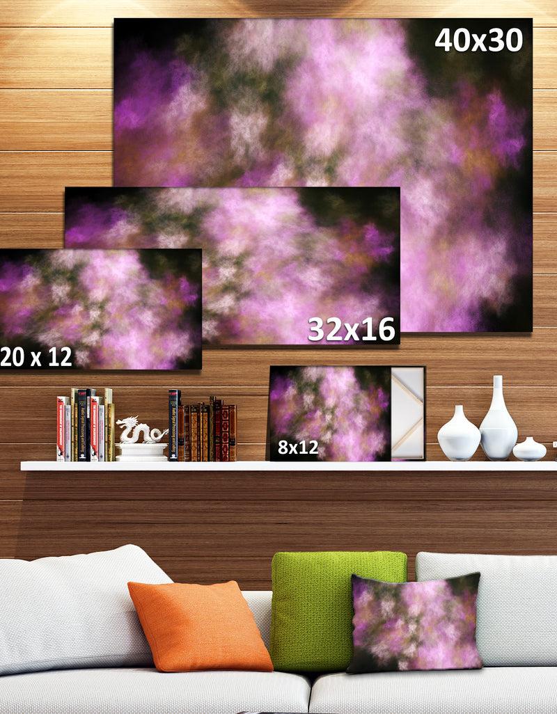 DesignQ Perfect Pink Starry Sky - Extra Large Abstract Canvas Art Print
