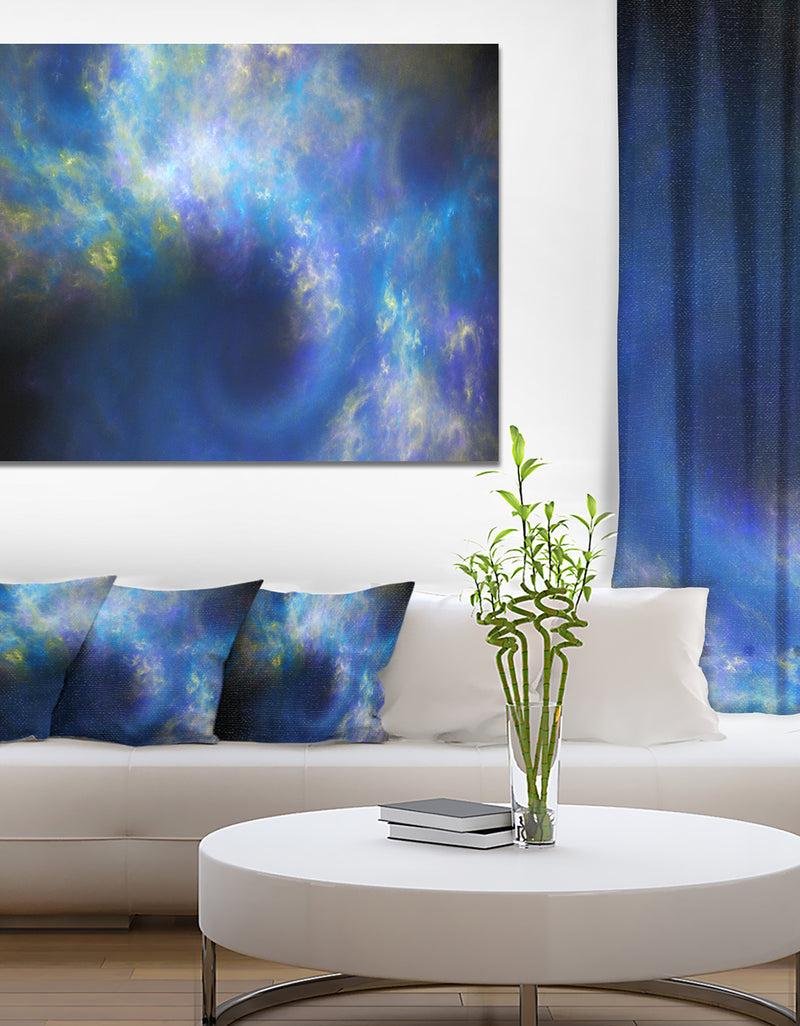 DesignQ Perfect Whirlwind Starry Sky - Extra Large Abstract Canvas Art Print