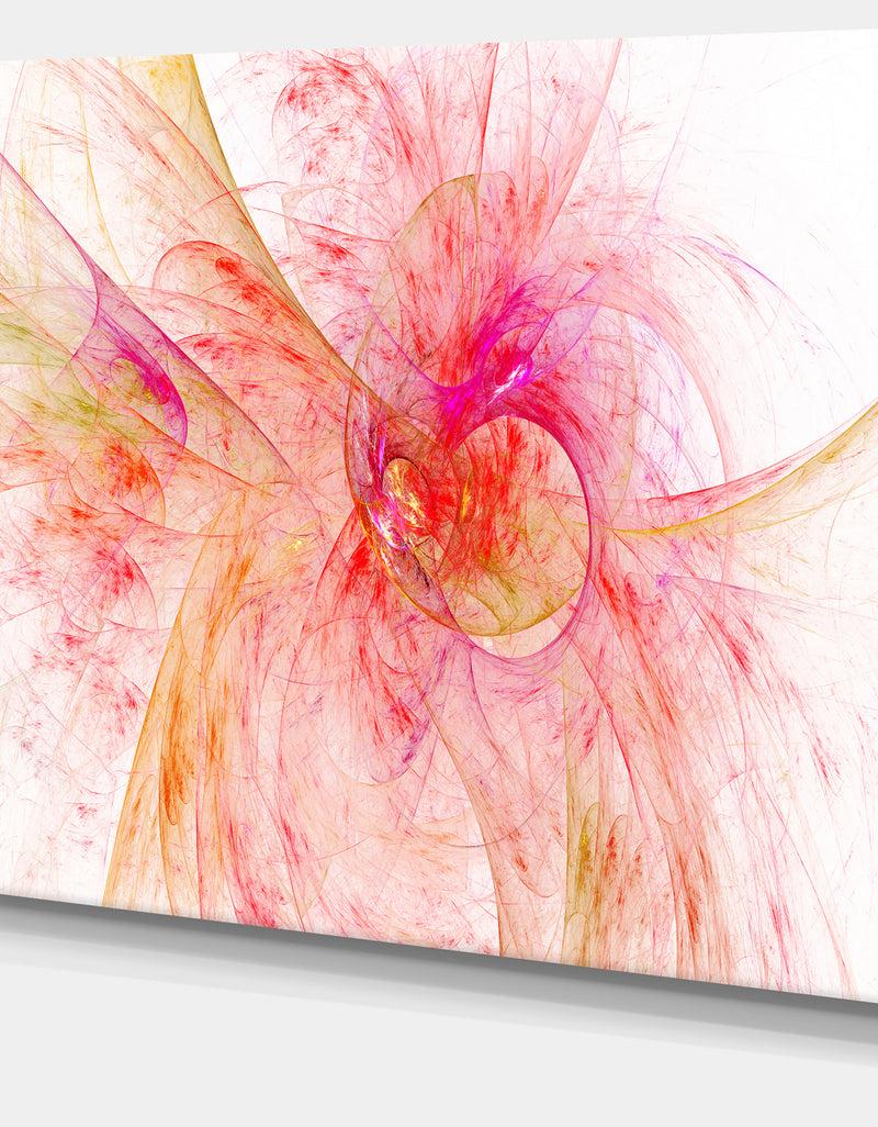 DesignQ Pink Fractal Large Illustration - Large Wall Artwork