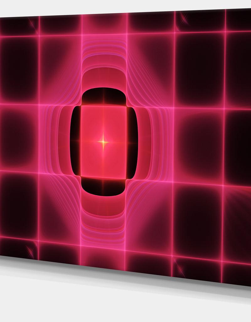 DesignQ Pink Thermal Infrared Visor - Abstract Wall Art On Canvas