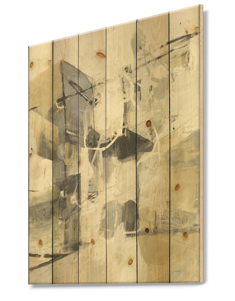DesignQ Porch & Den Glam Cream Dream IV - Print On Natural Pine Wood