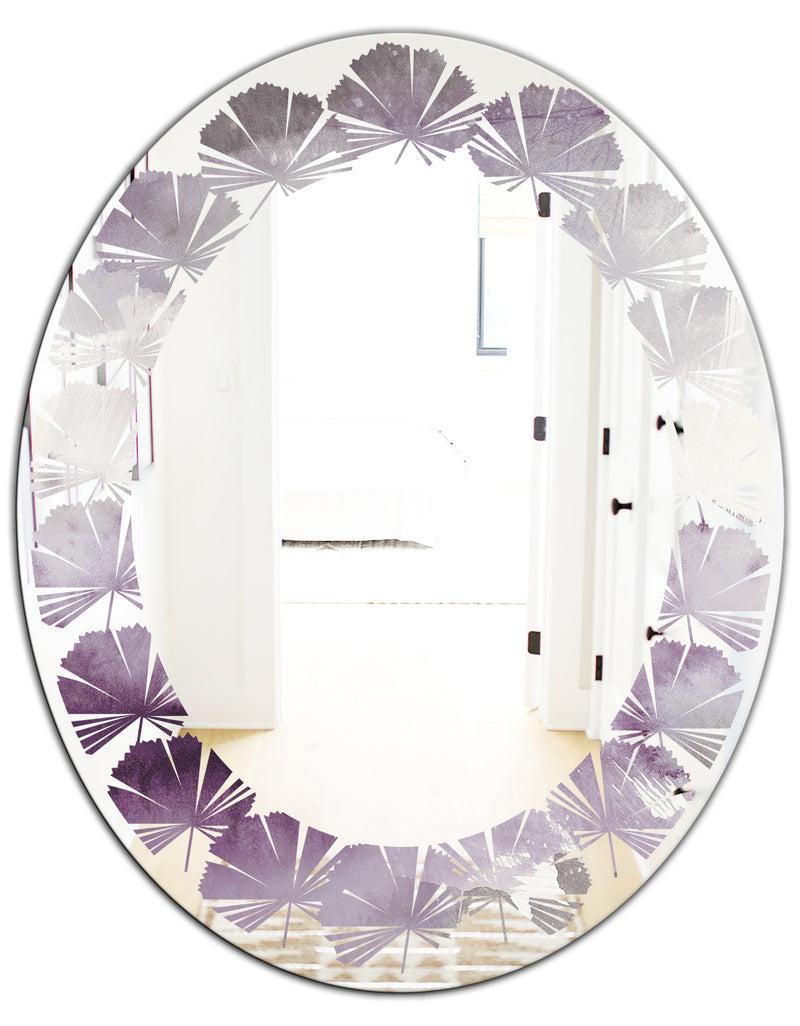 DesignQ Porch Den 'Midnight At The Lake II Amethyst And Grey - Wall Mirror