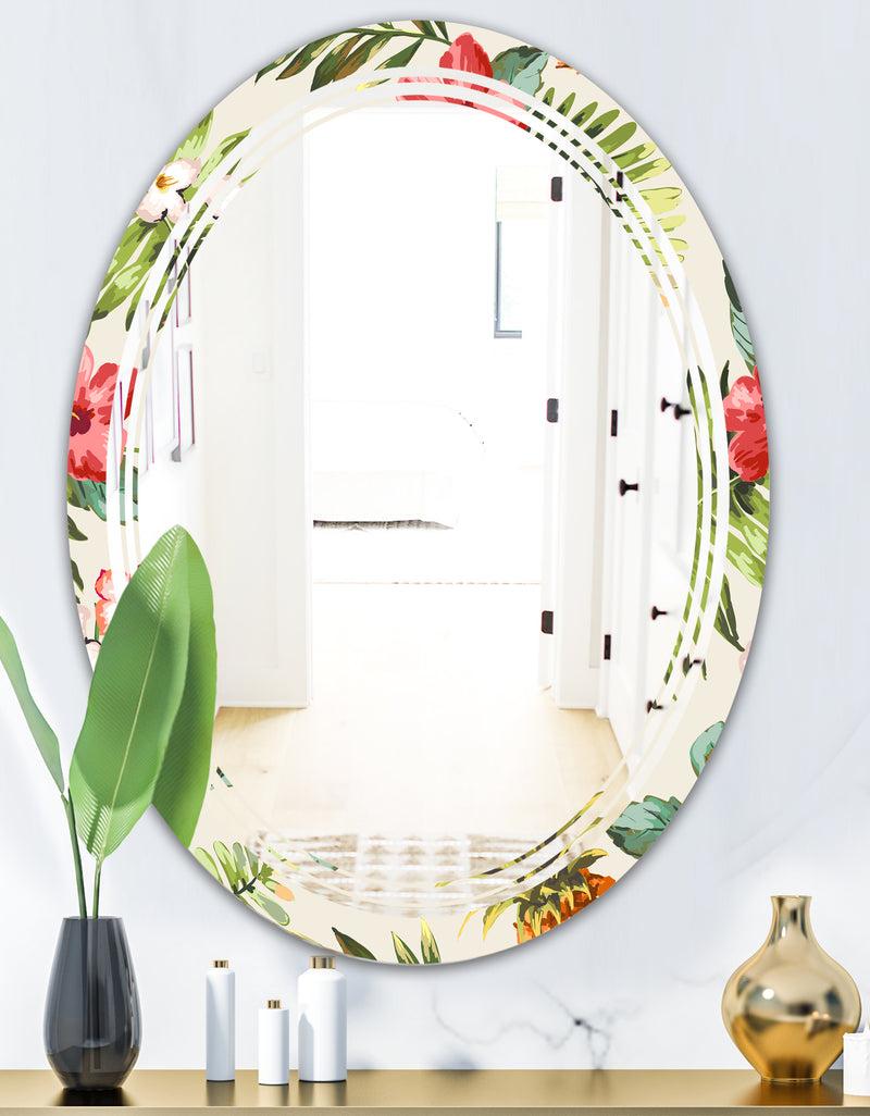 DesignQ Porch Den 'Pineapple Summer Bliss IV - Cottage Wall Mirror