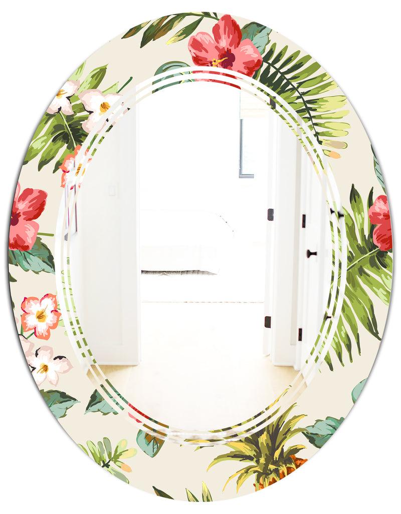 DesignQ Porch Den 'Pineapple Summer Bliss IV - Cottage Wall Mirror