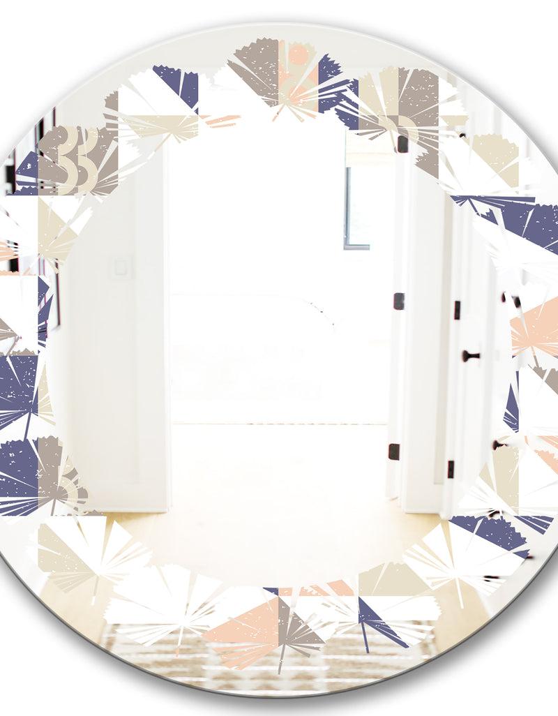 DesignQ Porch Den 'Retro Geometric Design X - Wall Mirror
