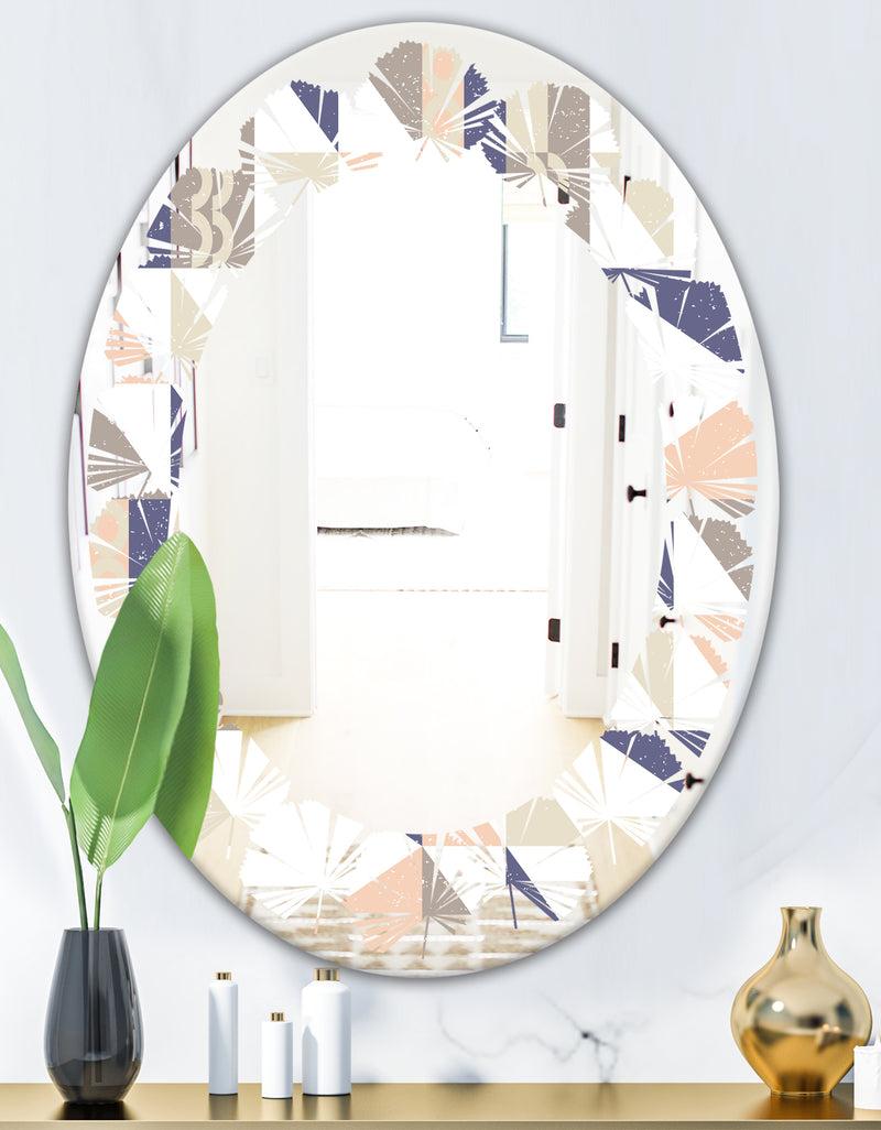 DesignQ Porch Den 'Retro Geometric Design X - Wall Mirror