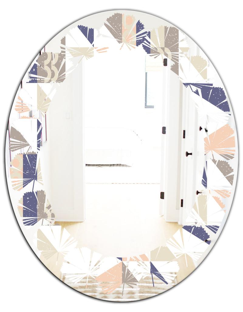 DesignQ Porch Den 'Retro Geometric Design X - Wall Mirror