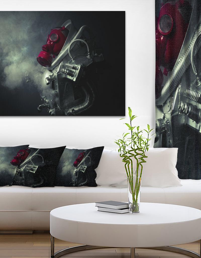 DesignQ Post Apocalyptic Survivor - Portrait Digital Art Canvas Print