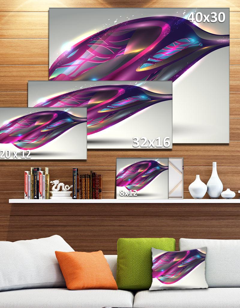 DesignQ Purple Associative Illustration - Contemporary Art Canvas Print