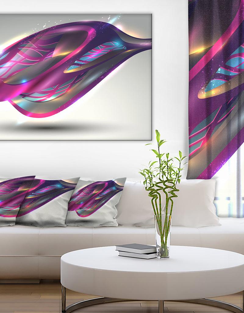 DesignQ Purple Associative Illustration - Contemporary Art Canvas Print
