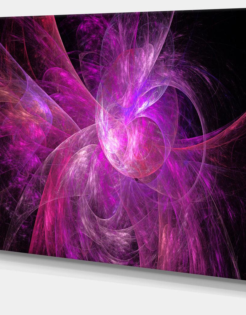 DesignQ Purple Fractal Large Illustration - Large Wall Artwork