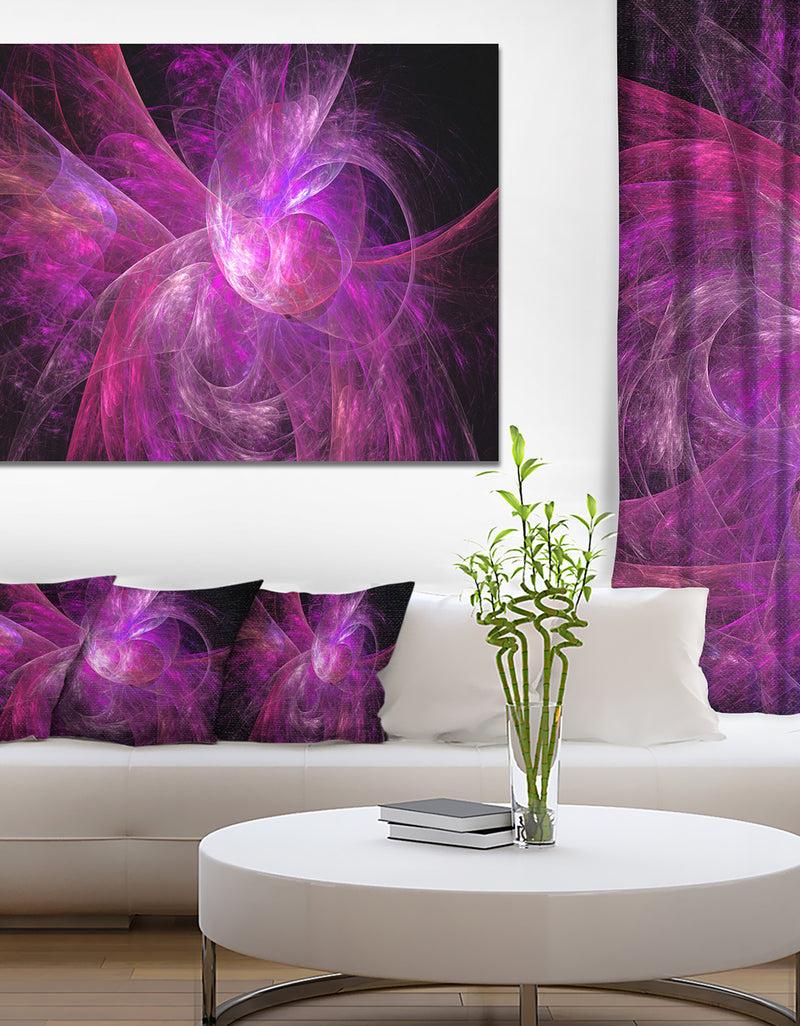 DesignQ Purple Fractal Large Illustration - Large Wall Artwork