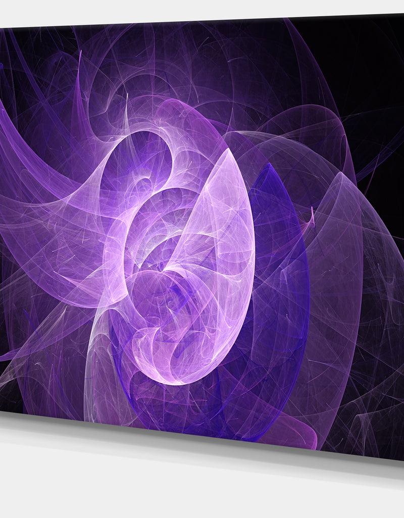 DesignQ Purple Mystic Psychedelic Design - Extra Large Abstract Art On Canvas
