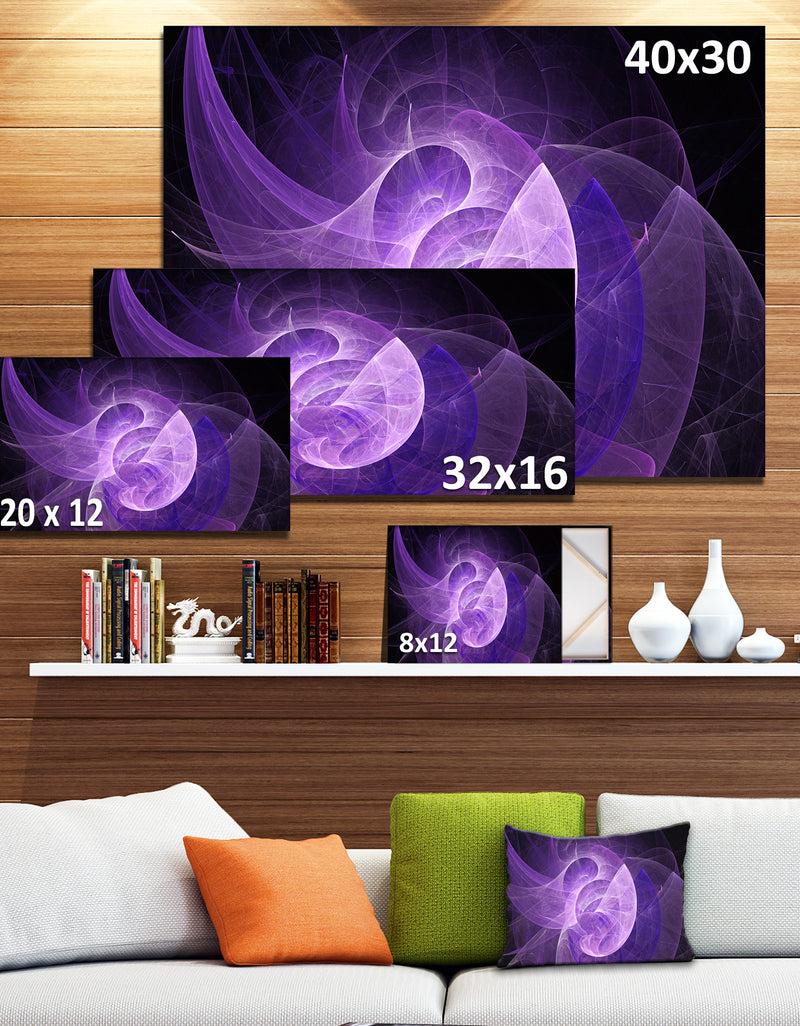 DesignQ Purple Mystic Psychedelic Design - Extra Large Abstract Art On Canvas