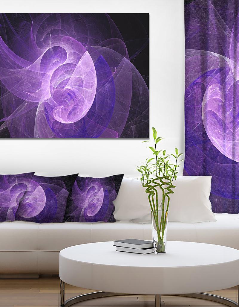 DesignQ Purple Mystic Psychedelic Design - Extra Large Abstract Art On Canvas