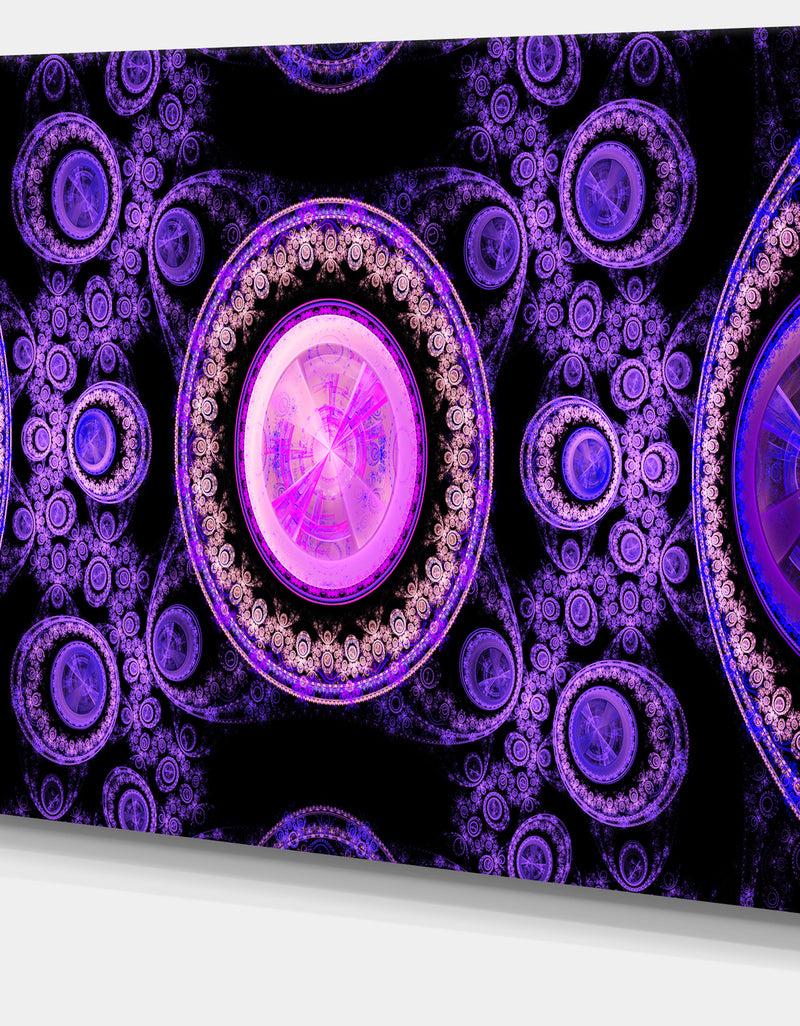 DesignQ Purple Psychedelic Relaxing Art - Extra Large Canvas Art Print