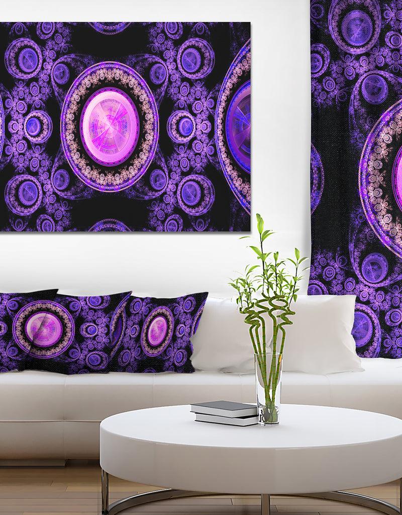 DesignQ Purple Psychedelic Relaxing Art - Extra Large Canvas Art Print