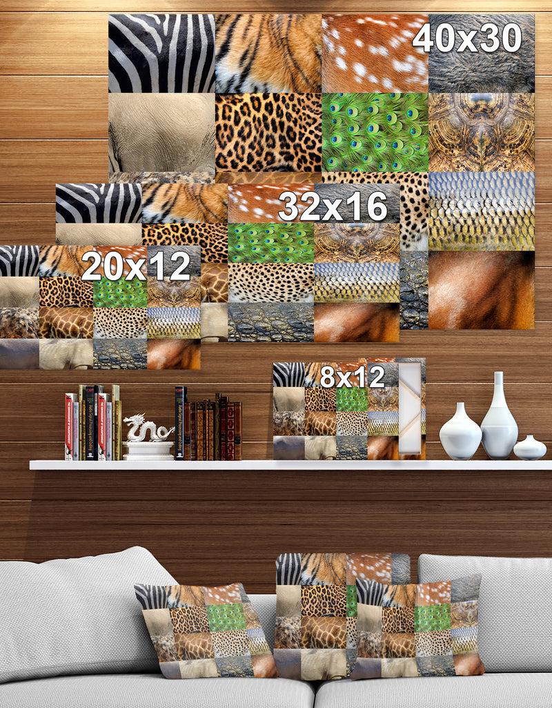 DesignQ Real Animals Skin - Digital Art On Wrapped Canvas