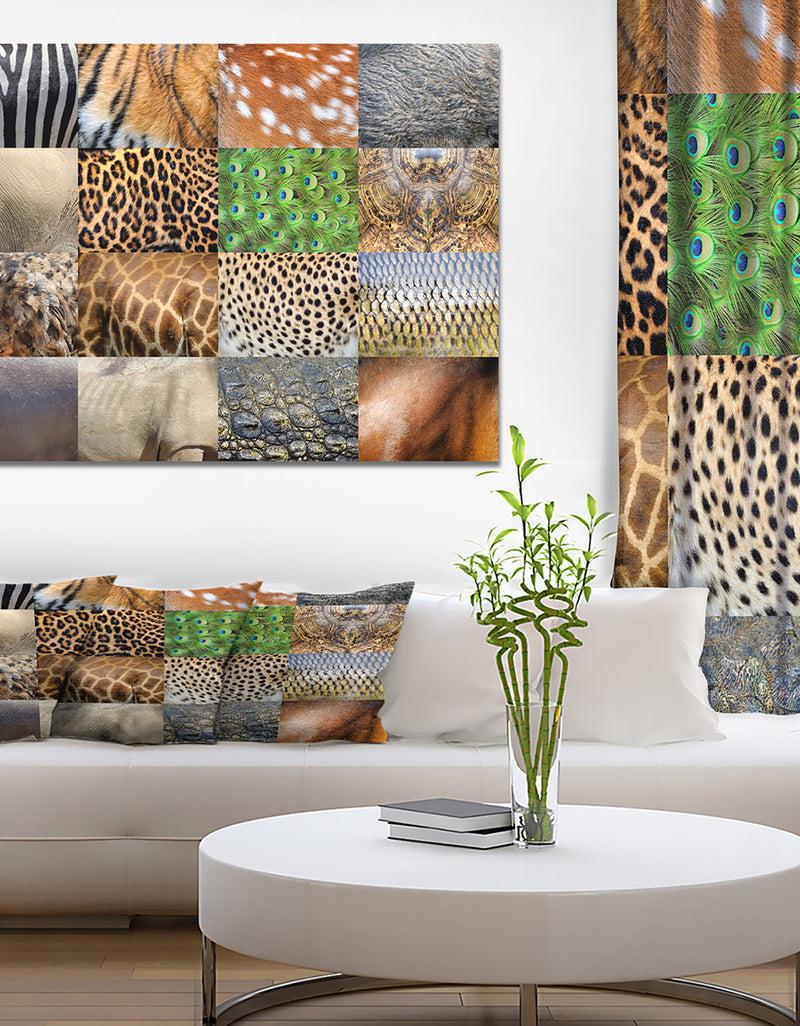 DesignQ Real animals skin - Digital Art on wrapped Canvas